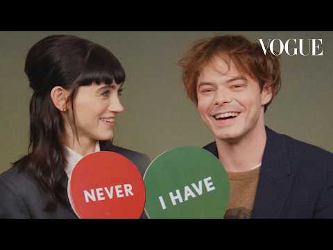 Stranger Things Stars Natalia Dyer & Charlie Heaton Play “Never Have I Ever” | British Vogue