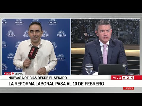 🔴 ÚLTIMO MOMENTO: EL DEBATE POR LA REFORMA LABORAL SE POSTERGA HASTA EL 10 DE FEBRERO