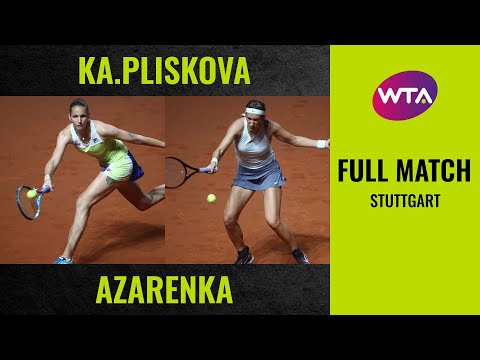 Karolina Pliskova vs. Victoria Azarenka | Full Match | 2019 Stuttgart Round of 16