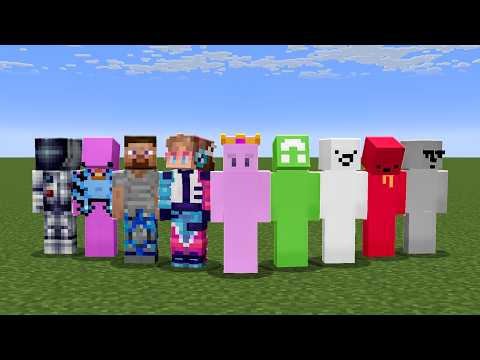 I Put 9 YouTubers in Minecraft Superflat