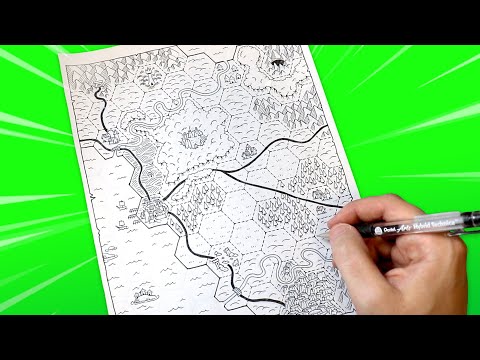 How to Design and Draw a D&D Hex Map! (Includes Free Template Download!)