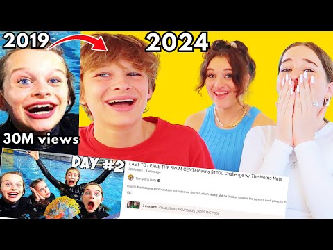5 years Later REACTING TO "LAST TO LEAVE SWIM CENTER" Challenge By The Norris Nuts