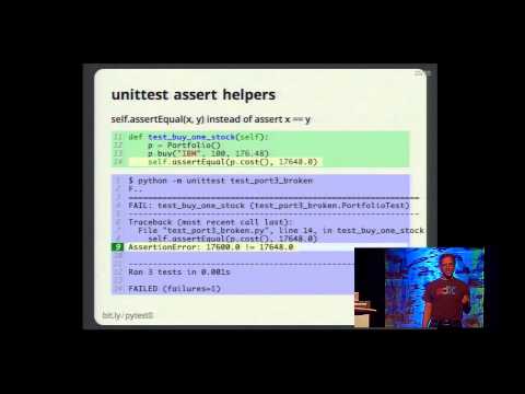 Ned Batchelder: Getting Started Testing - PyCon 2014