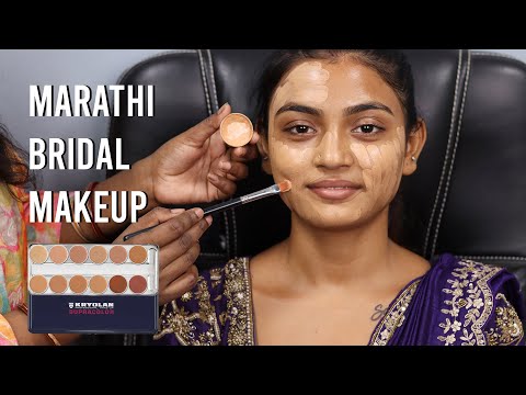 Royal Marathi Bridal Makeup/ Affordable Bridal Makeup For Beginners / Maharashtrian Bridal Makeup