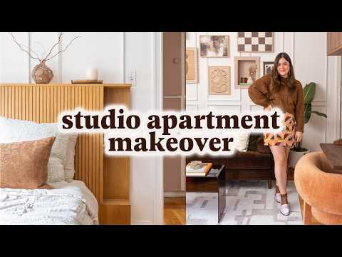 190 Sq Ft Cozy & Minimal Studio Apartment Makeover