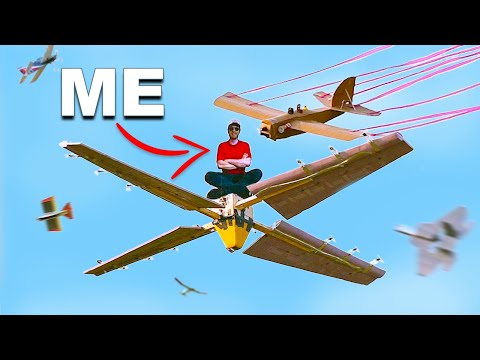 I Built A Giant Flying Ceiling Fan to Battle 200 Airplanes