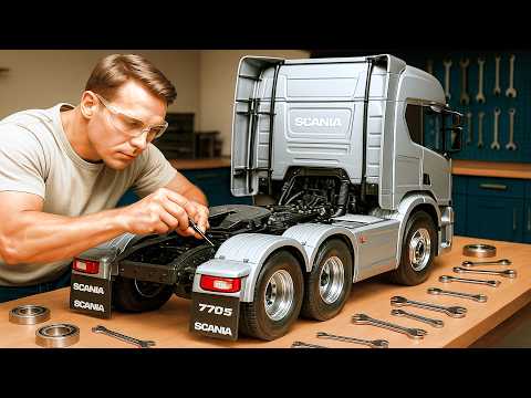 Man Spends $2,000 Building RC Scania with Real Working Systems | by @boxworks1001