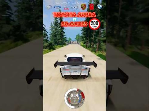 Cars vs Gates BeamNG.Drive #shorts #beamng #beamngcrashes