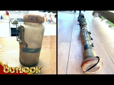 What Is This MYSTERIOUS Old Jar With A Mouse Trap Thing On The Side And This Metal Tube With Optics?