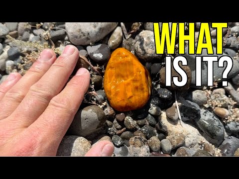 BIZARRE Orange Rock Turns Out To Be An ANCIENT GEMSTONE...