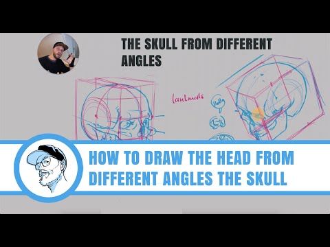 How to draw the head from different angles: The Skull