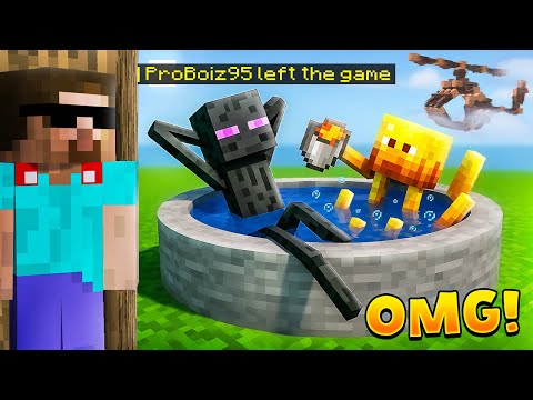 How Minecraft Mobs Act when you leave the world...