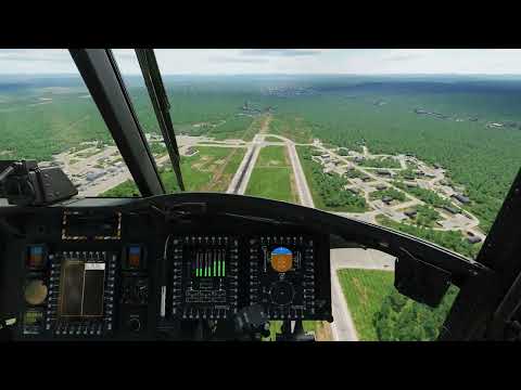 DCS Virtual Ramstein Airshow in cockpit RAF Chinook dispplay