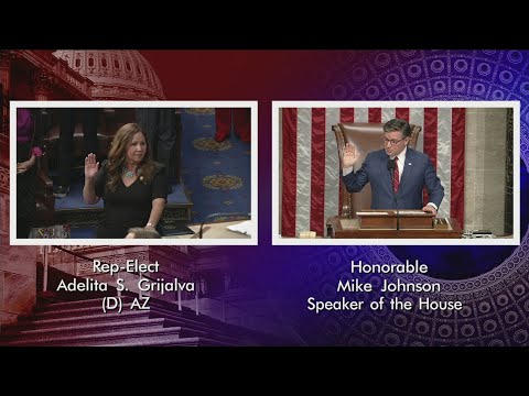 Speaker Johnson swears in for Rep. Adelita Grijalva (D-AZ)