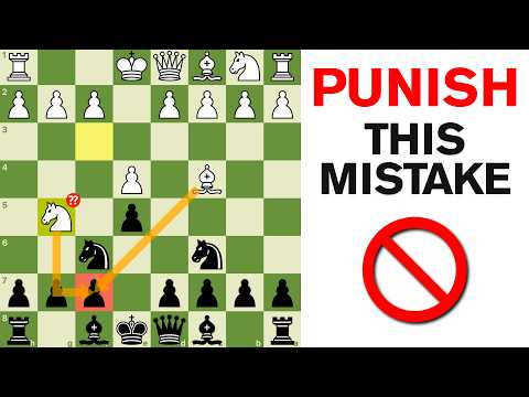 PUNISH the Most COMMON MISTAKE in CHESS😱❌