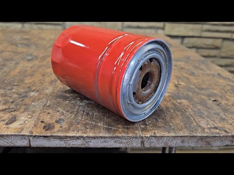 Few people know the secret of the old car oil filter. A brilliant idea with your own hands
