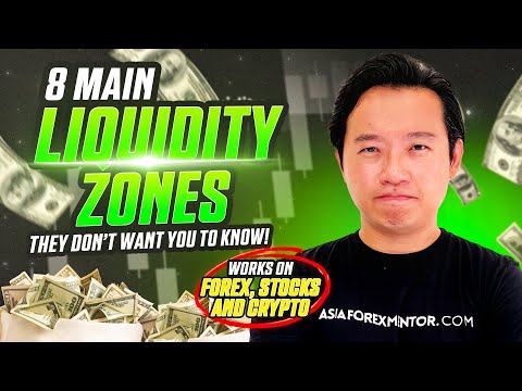 8 MAIN LIQUIDITY ZONES THEY DON’T WANT YOU TO KNOW! (Works on Forex, Stocks, Crypto!)