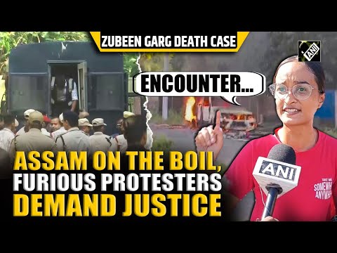 Furious protesters burn vehicles, pelt stones as Assam police take Zubeen case accused to Baksa Jail