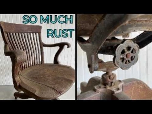 AMAZING Transformation of Antique Desk Chair | Furniture Restoration