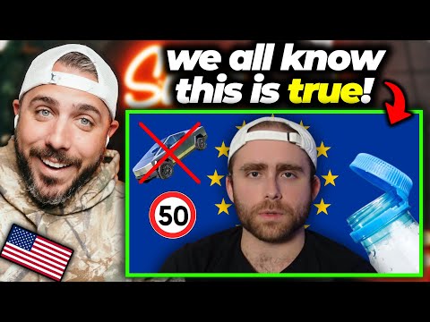 American Reacts to “Europe Is a TERRIBLE Country” 😂