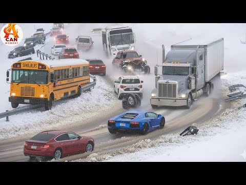 Icy Road Madness Caught on Camera - Winter Crash #22