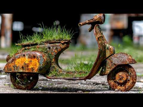 Full Restoration Vespa Scooter 1960s | Restored Abandoned Vespa Scooter