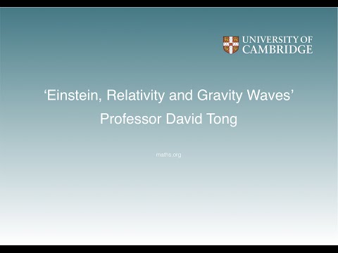 'Einstein, Relativity and Gravity Waves' - Professor David Tong