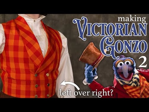 Why Gendered Buttons? Making a Waistcoat for a Historical Gonzo Muppets Christmas Carol Cosplay