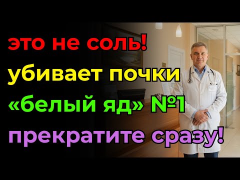 Все думают, что это соль, но почки убивает этот «белый яд» №1! Срочно прекратите!