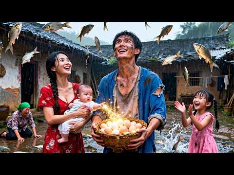 饑荒年代分家讓我住牛棚?下秒我兒揮揮手,雞生金蛋,天降活魚,惡婆婆跪地求分一條!#穿越 #短劇 #shortfilm #drama #逆袭 #萌娃