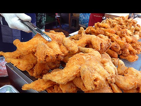 2,000kg sold per day?! Fantastic Street Chicken Master Compilation - Korean street food