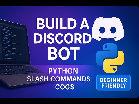 Build a Discord Bot with Python — Slash Commands + Cogs (Beginner Tutorial 2025)