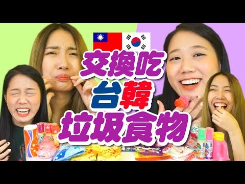 台韓「垃圾食物」大PK! 哪一國的比較垃圾?!feat.cindy 【交換系列#2】(eng sub)