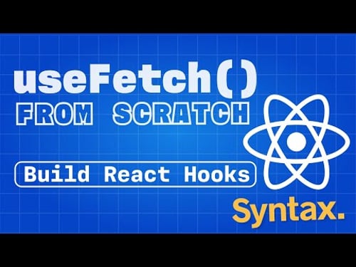 Build react useFetch from scratch | with check list, tests and examples