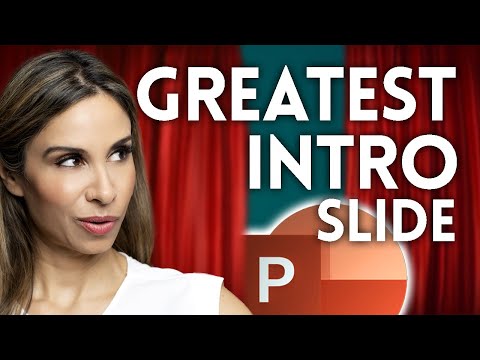 Create the Fanciest PowerPoint Intro slide to Dazzle your Audience