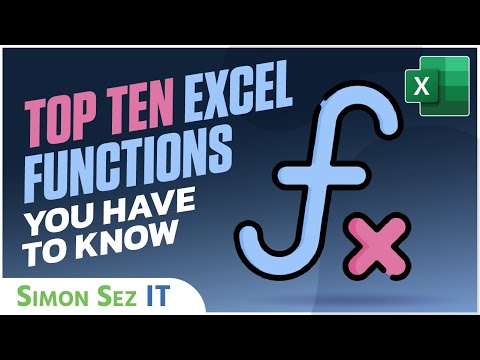 Excel Tutorials - Top Ten Excel Functions you HAVE to know - Excel 2019 (IF, VLOOKUP, SUM, PMT)