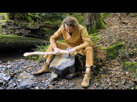 I Made a Stone Axe and Used it to Fell a Tree