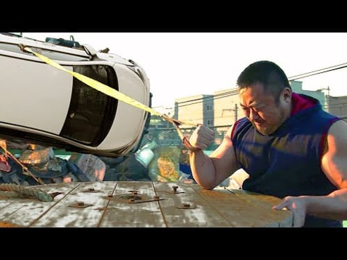 For 10 Years, He Ties His Hand To A Car, So 1 Pull Can Beat Anyone In Arm Wrestling