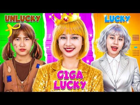 Unlucky Student Vs Lucky Vs Giga Lucky! Three Girls Fight Over Bad Boy