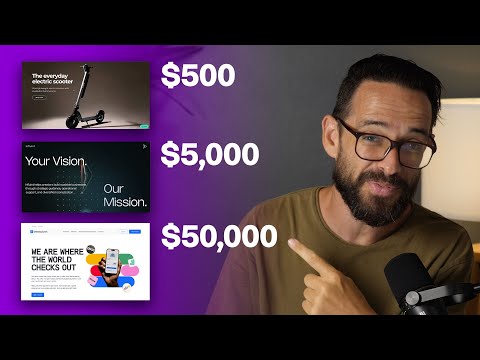 $500 vs $5,000 vs $50,000 Websites (With Examples)