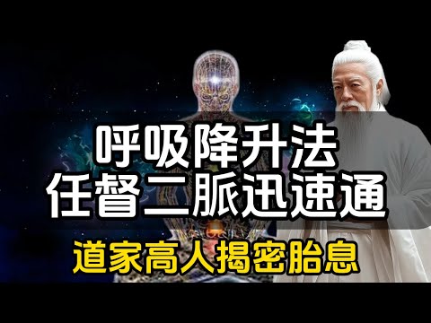 呼吸降升法,任督二脈迅速通!道家高人揭密胎息!#一禪一故事#禪 #佛 #道 #禪定 #悟道