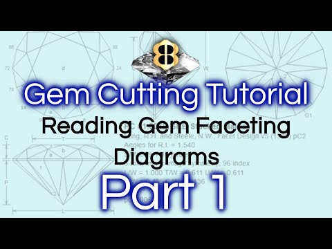 Gem Cutting Tutorial - Reading a Gem Faceting Diagram - Part 1