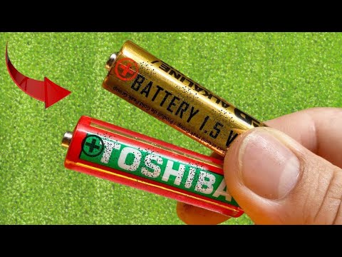 How to restore 1.5V battery like new! Recycle used 1.5V AA batteries