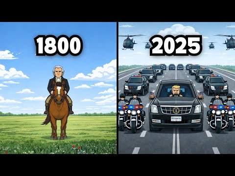 How Every US President Traveled in 17 Minutes