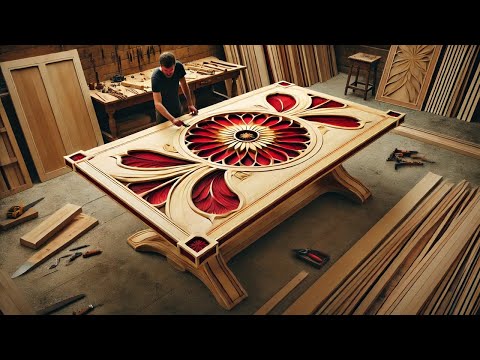 Extremely Luxurious Dining Table Design By Master Carpenter // Superb Craftsmanship