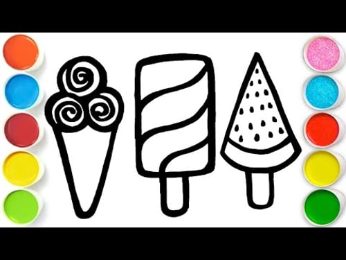 Ice Cream Drawing and Coloring | Easy Drawing for Kids | Color Art
