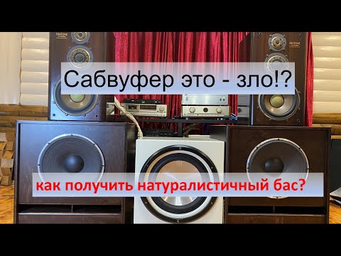 Сабвуфер против низкочастотного динамика
