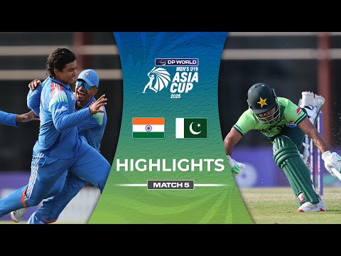 Match 5 | India U19 vs Pakistan U19 | Highlights | DP World Men's U19 Asia Cup 2025