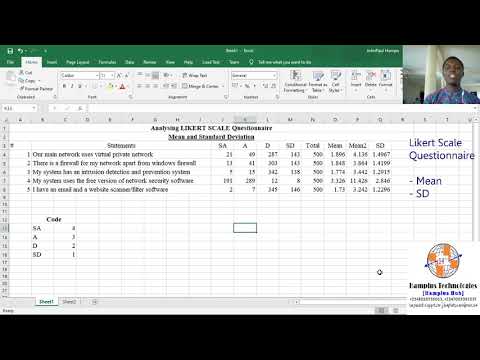 Likert Scale Analysis - Mean and Standard Deviation