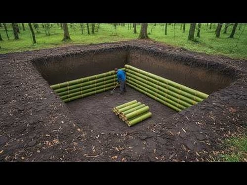 This man is building a secret underground bunker that even American soldiers will never find!